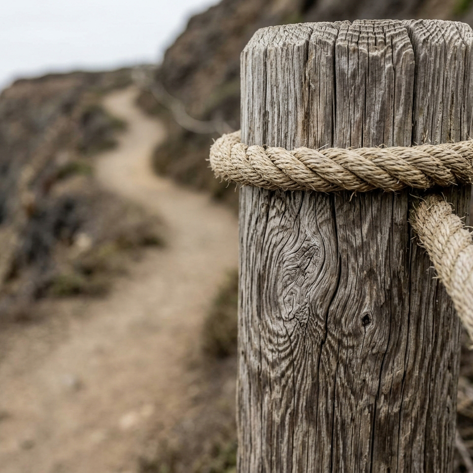 wooden post